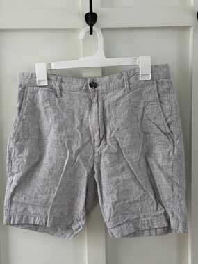 Goodfellow & Co. Men’s Light Gray Shorts | Size 30 | Textured Weave | Casual Fit